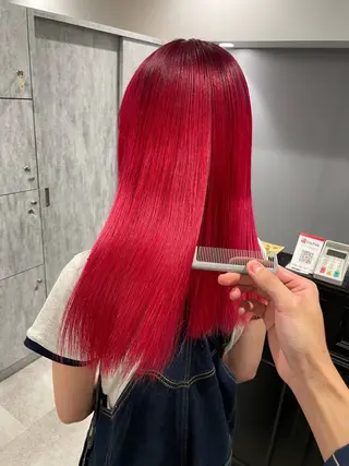 セミロング カラー 篠原 幹のヘアスタイル