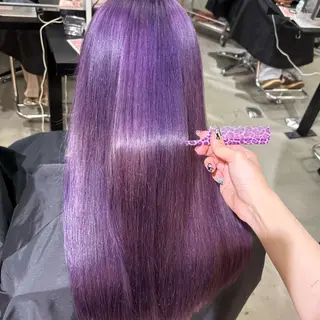 ロング カラー ★デザインカラー ハイトーン ももか★のヘアスタイル