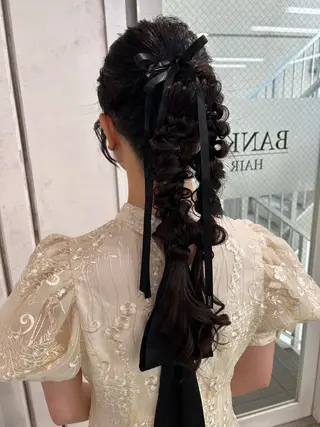 ヘアアレンジ 透明感カラー・ 髪質改善🩵イケダのヘアスタイル