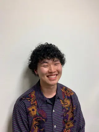 パーマ メンズ 星野 真壱のヘアスタイル