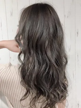 ロング カラー パーマ ヘアアレンジ Device ディバイスのヘアスタイル