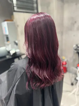 ミディアム カラー mimiiy梅田 中崎町ハイトーンのヘアスタイル