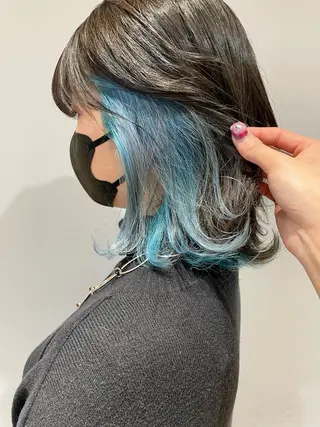 セミロング カラー 🌈🌸あおき みちる🌟💗のヘアスタイル