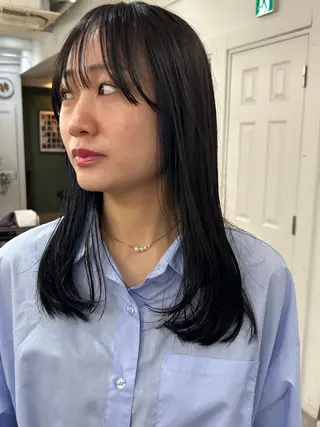 ロング カラー レイヤーボブ/ 艶カラー/サナ🌼のヘアスタイル