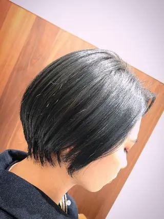 ショート カラー GO TODAY SHAiRE SALON キラリトギンザ店所属・🐱higajo🐱 比嘉門(ヒガジョウ)のヘアスタイル