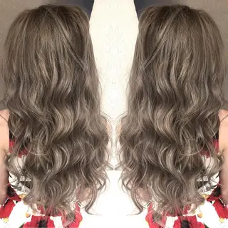 ロング カラー 井上 一平のヘアスタイル