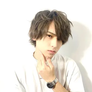 ショート パーマ 柏メンズカットパーマ NO.1タイチのヘアスタイル