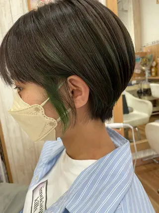 ショート カラー Hair&Make EPIC所属・安陪 寛史のヘアスタイル