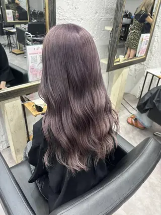 ロング カラー ハイトーン/ダブル カラー/akihoのヘアスタイル