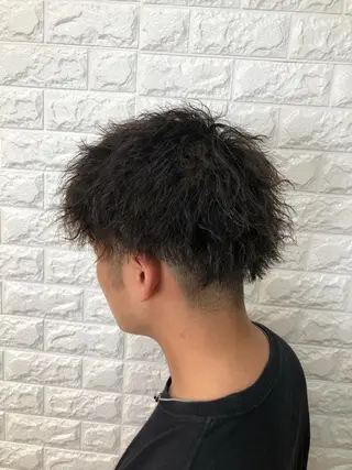 パーマ メンズ 北脇 健治のヘアスタイル