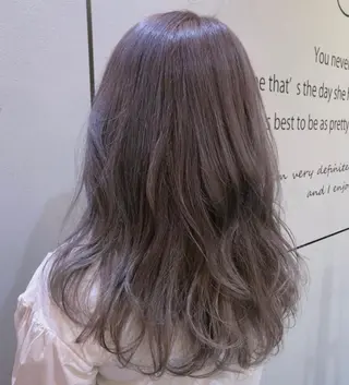 セミロング カラー RIYA❤︎ Aujuaソムリエのヘアスタイル