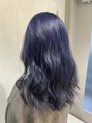 ロング カラー M IIのヘアスタイル