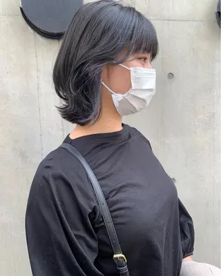 ショート カラー 柔らかブラウン/顔周 りレイヤー♡ユウシのヘアスタイル