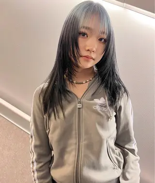 セミロング カラー 🧡色落ちまで2度綺 麗なカラー🧡ヨシキのヘアスタイル