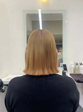 ミディアム カラー ヘアアレンジ flammeum所属・ハイトーン/ボブ /misakiのヘアスタイル