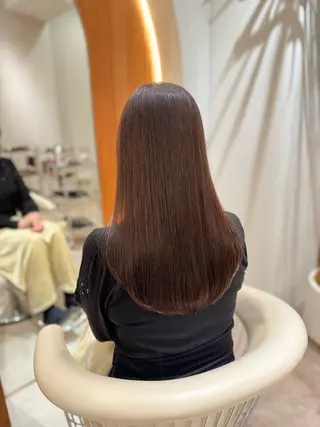 セミロング カラー 韓国レイヤー🇰🇷 韓国研修◎渋谷カイトのヘアスタイル