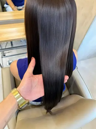 ロング 新宿📍韓国ヘア 🇰🇷透明感カラーのヘアスタイル