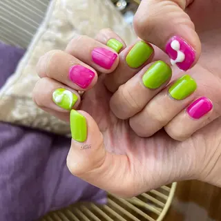 ネイル kiii.__ ✴︎*のネイルデザイン