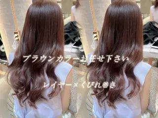 セミロング 小久保美空/縮毛矯正 ミディアム/レイヤーのヘアスタイル