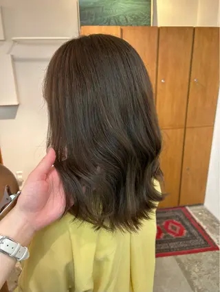 セミロング カラー ENIEN MAKE'S 立川所属・綾/ベージュカラー /パーマ🩰のヘアスタイル