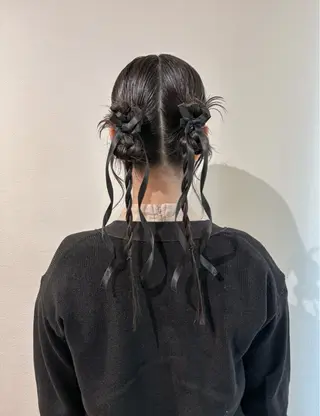 セミロング ヘアアレンジ 似合わせカット ▫️ｲﾁｶ🌻のヘアスタイル