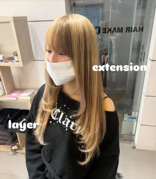 ロング chic  有山 美瑠のヘアスタイル