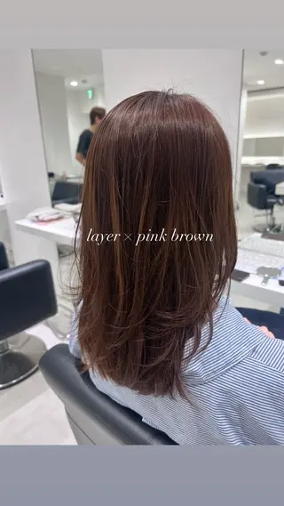 セミロング カラー 🖤:抜け感×大人 透明感カラー/Aoiのヘアスタイル