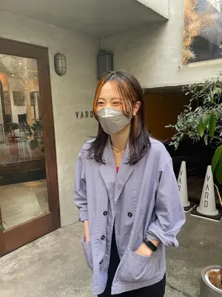 セミロング カラー 高橋 愛美のヘアスタイル