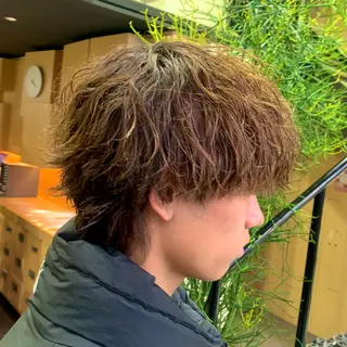 パーマ メンズ レイヤー/スパイキー ショート/坂本翔のヘアスタイル