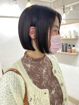 ショート パーマ 銀座No.1髪質改善 縮毛矯正/本木のヘアスタイル