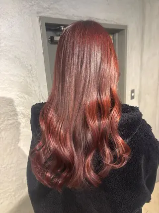 ロング カラー マツナガ トモコのヘアスタイル