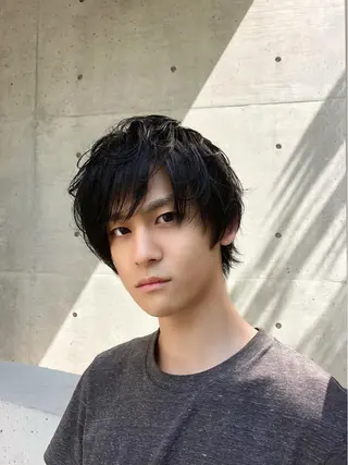 ショート メンズ Soleria所属・艶髪/酸性ストレート 根本零のヘアスタイル