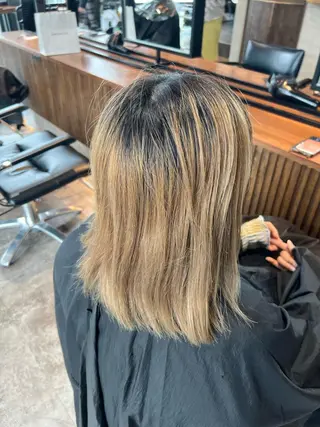 ミディアム カラー ✨髪質改善 縮毛矯正 艶髪 立川 コウキ✨のヘアスタイル