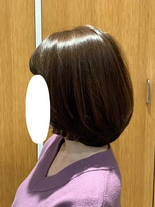 ミディアム 小倉 実紗のヘアスタイル