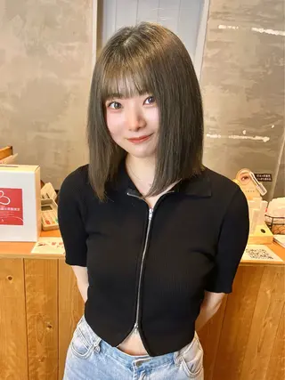 ミディアム カラー 具志 正太のヘアスタイル