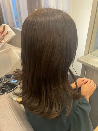 ミディアム 特化✨透明感カラー 白髪染め✨住田緋菜のヘアスタイル