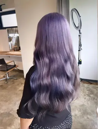 ロング カラー 暖色カラー🍒 ケアブリーチ/akiのヘアスタイル