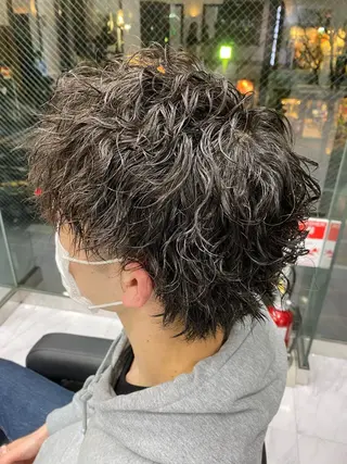 パーマ メンズ 🌴パーマオタク🌴 長谷川　諒佑🌈のヘアスタイル