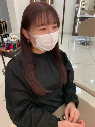 ロング カラー 羽エクステ🩷 🤍まき🤍のヘアスタイル