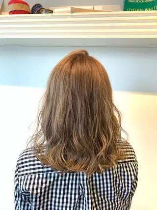 セミロング 大宮/山口 竣也のヘアスタイル