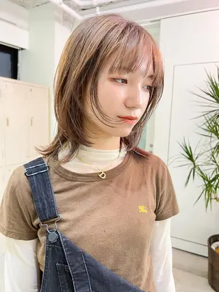 ミディアム カラー トレンドボブ /ミリヤのヘアスタイル