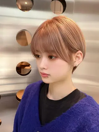 ショート ショート白髪染め無料 ／河瀬謙介のヘアスタイル