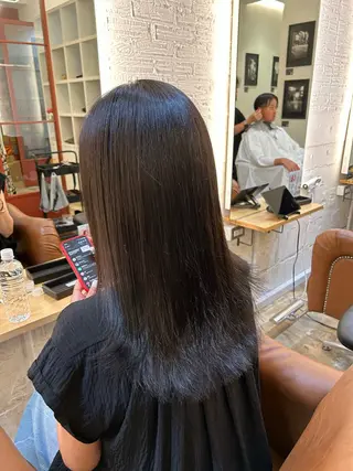 ロング カラー AMBERGLEAM Hair&Cloth Yoga所属・Ryo☘縮毛矯正/ メンズ/ブリーチ/のヘアスタイル