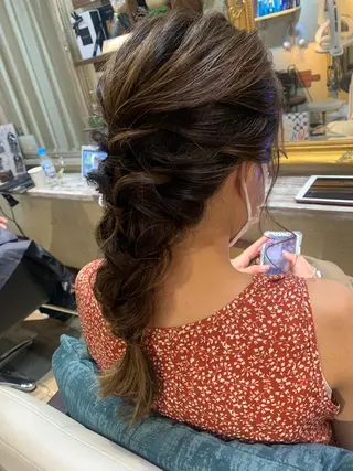 ロング ヘアアレンジ 林 友美のヘアスタイル