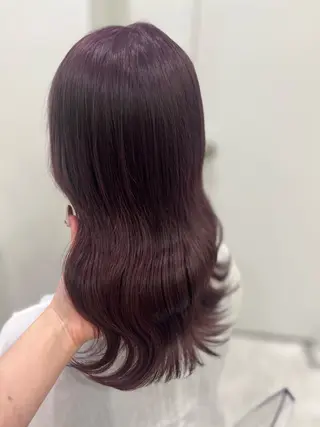 セミロング カラー ガーリー♡女の子っぽ ヘア♡ピンクカラー♡のヘアスタイル