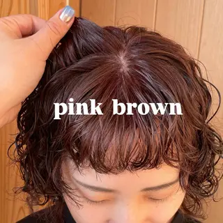 ミディアム カラー ちほ /ボブスタイルのヘアスタイル