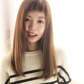 セミロング ロング カラー 美容室tuuli 大名店所属・tuuli トゥーリのヘアスタイル