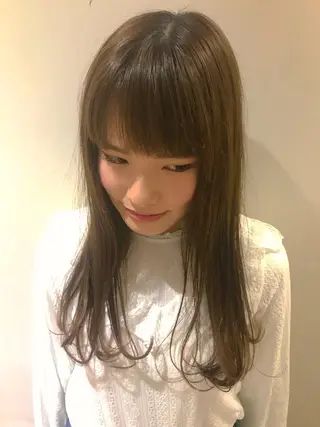 ロング カラー sand&rose所属・逗子、パーマスタイル ナオイカイラのヘアスタイル