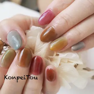ネイル おうちのネイルサロン konpeiTou〜こんぺいとう〜所属・おうちのネイルサロン KonpeiTouのネイルデザイン