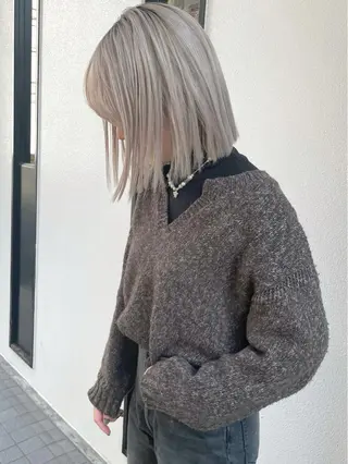 ミディアム カラー 韓国ヘア🤍 ayanaのヘアスタイル